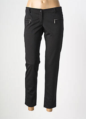 Pantalon 7/8 stretch taille normale noir KALAÏS femme
