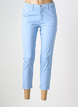 Pantalon 7/8 stretch taille normale bleu LCDN femme