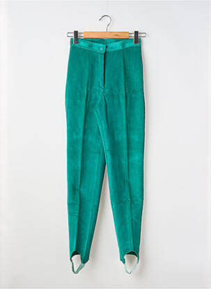 Pantalon slim stretch taille normale vert LUCCHINI femme