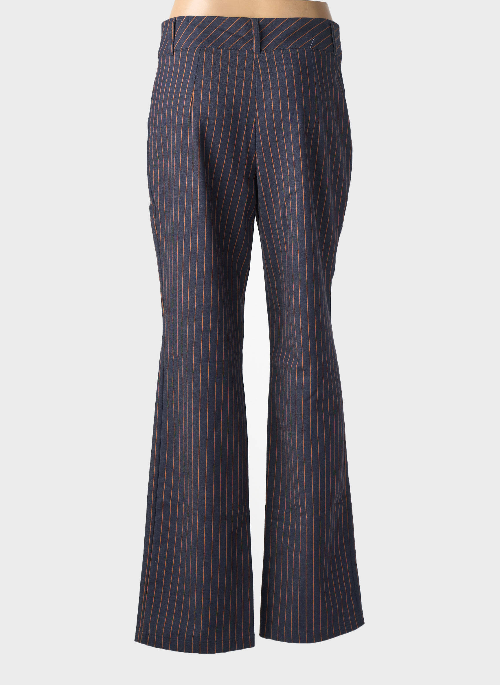 Pantalon flare stretch taille normale bleu LUCCHINI femme