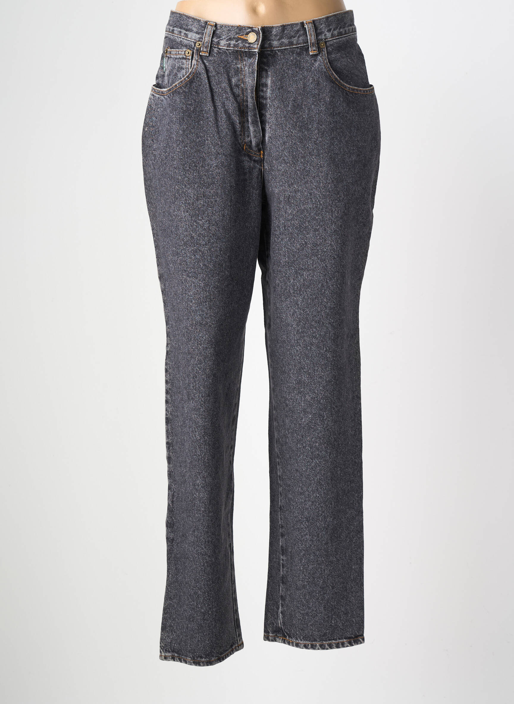 Jeans coupe droite taille normale taille normale gris LUCCHINI femme