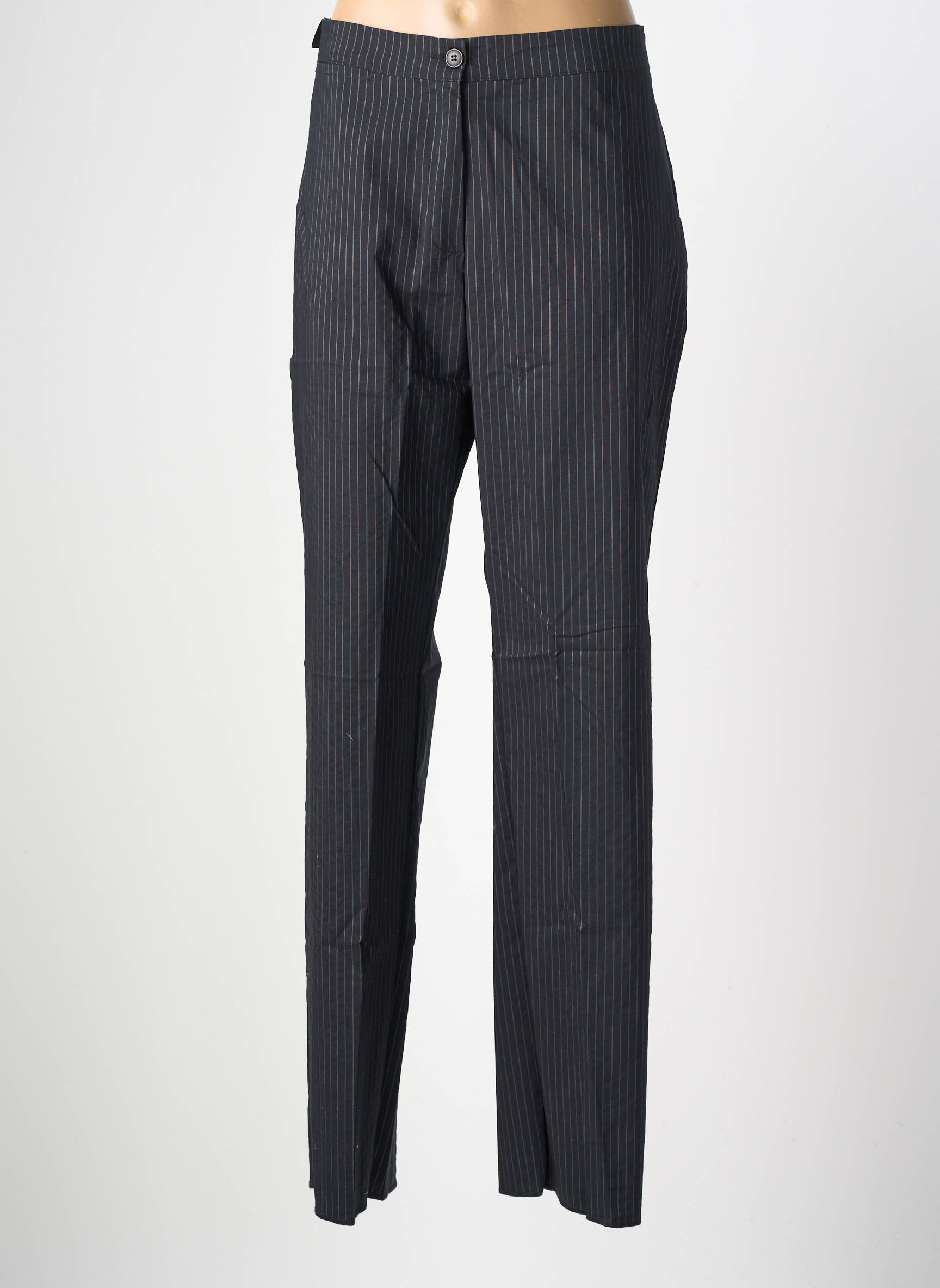 Pantalon droit stretch taille normale noir LUCCHINI femme
