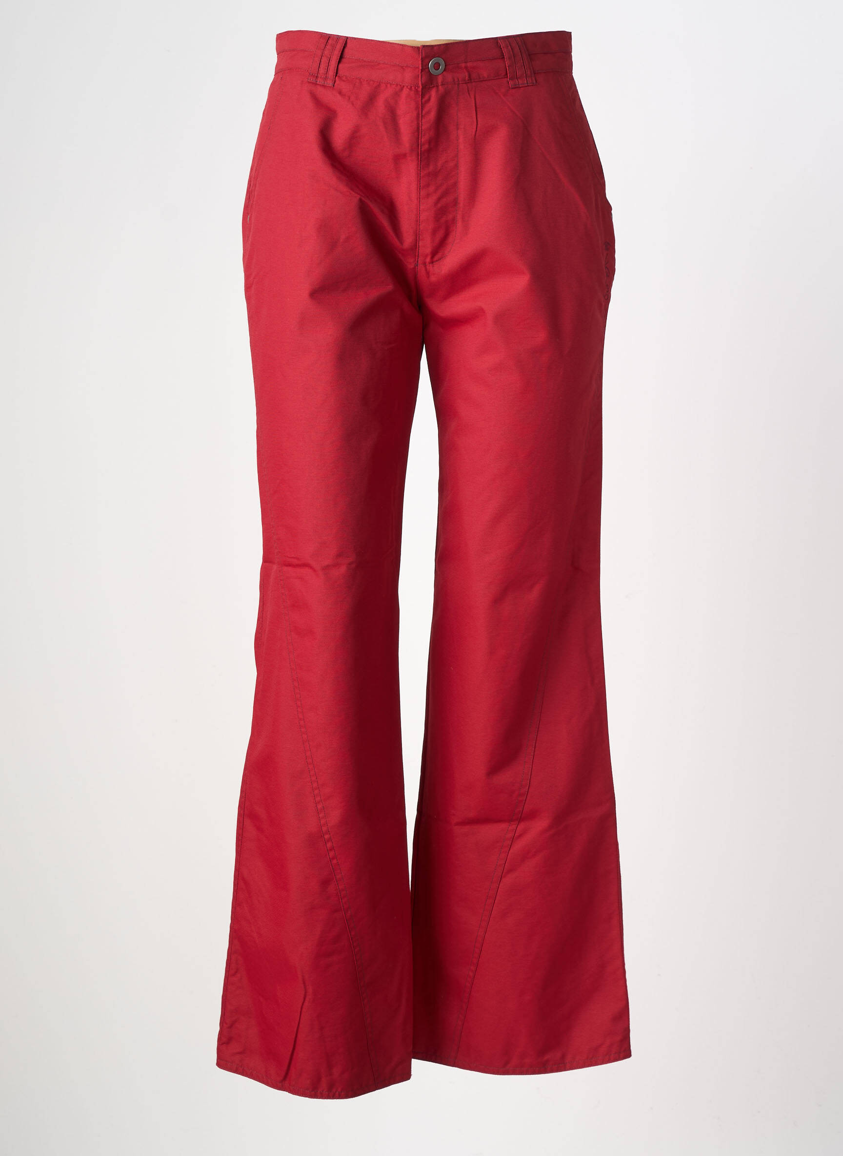 Pantalon flare taille normale taille normale rouge KALAÏS femme