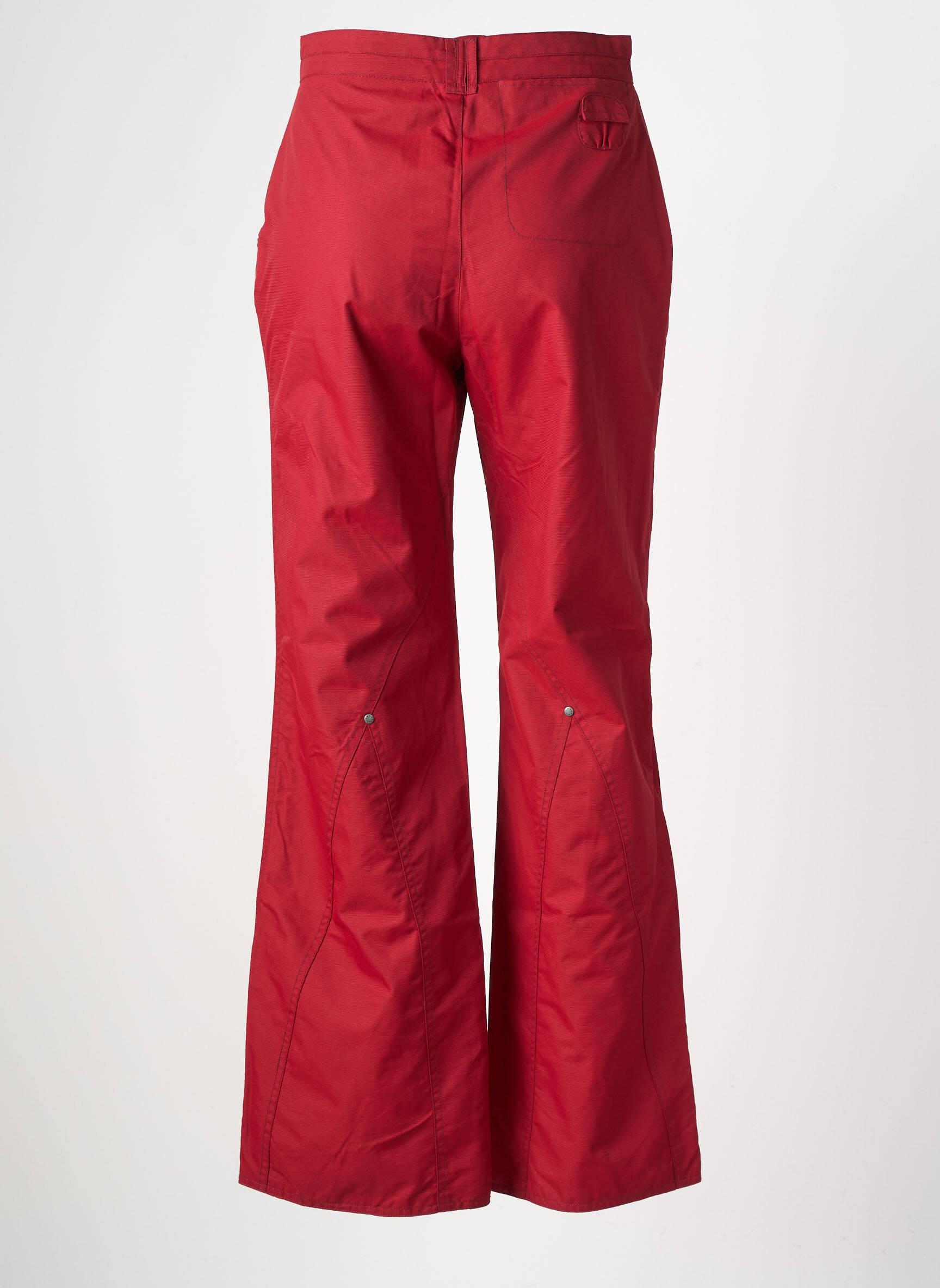 Pantalon flare taille normale taille normale rouge KALAÏS femme