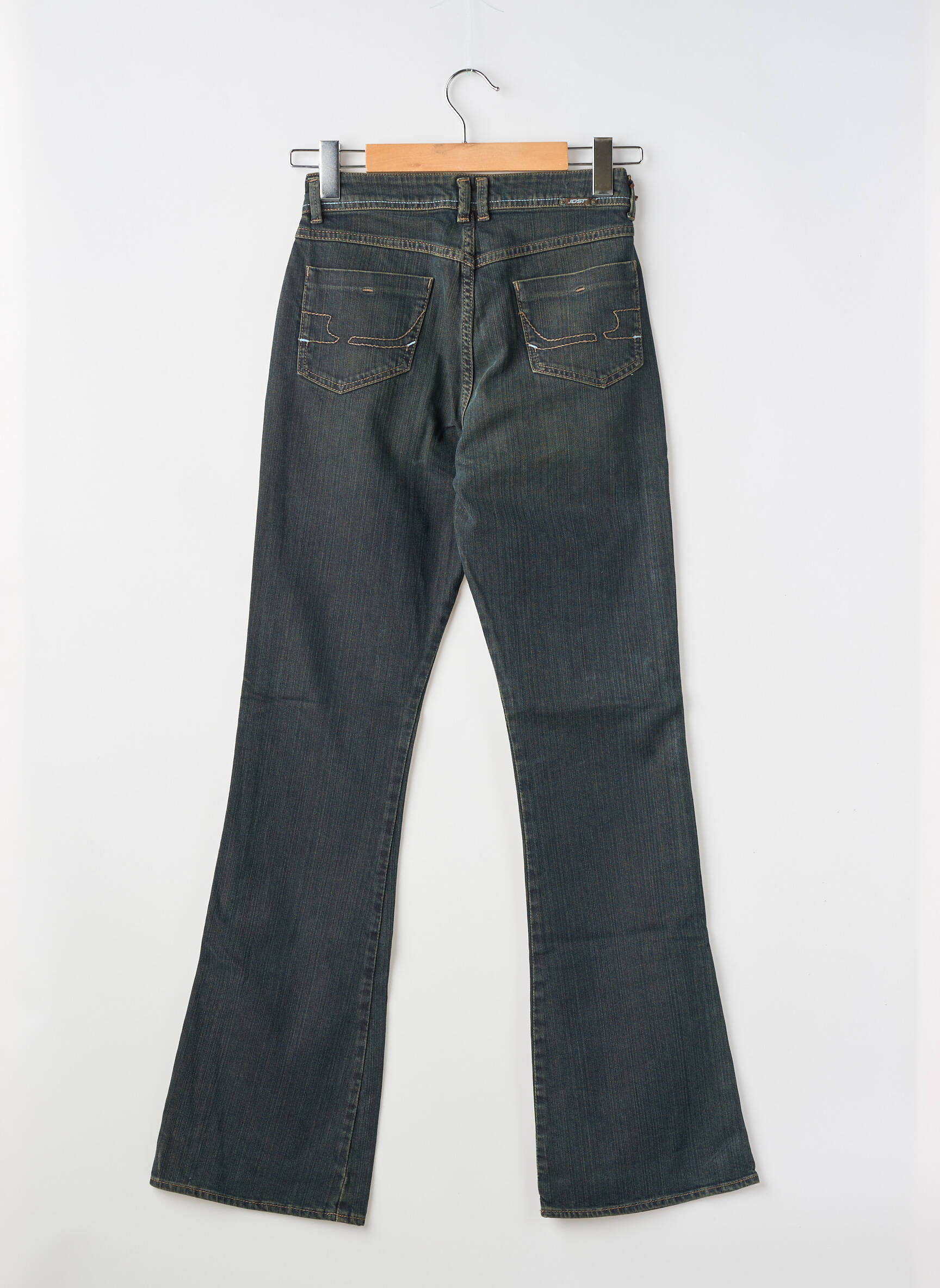Jeans coupe droite stretch taille normale bleu JOST femme