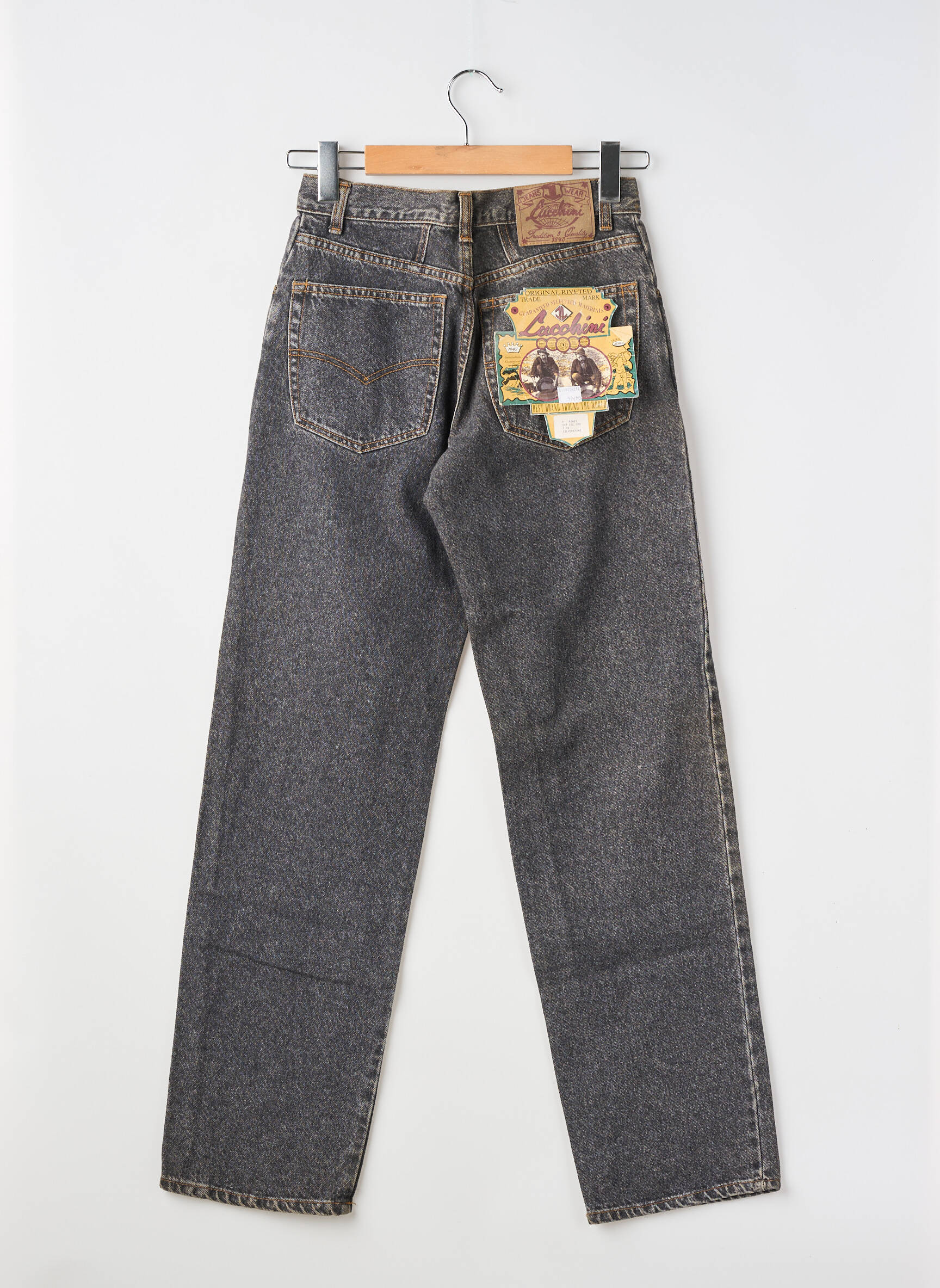 Jeans coupe droite taille normale taille normale gris LUCCHINI femme