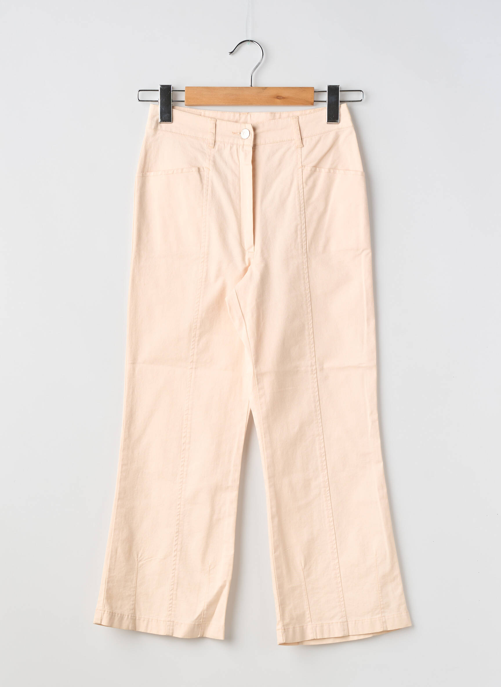 Pantacourt stretch taille normale rose LUCCHINI femme