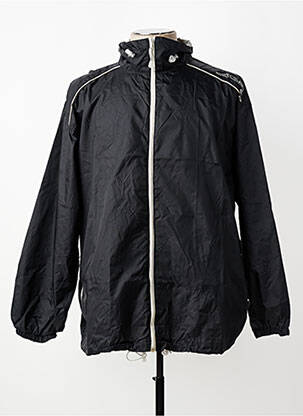 Coupe-vent resserrée sur le bas a capuche noir CBK homme