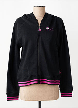Veste casual col rond noir KALAÏS femme