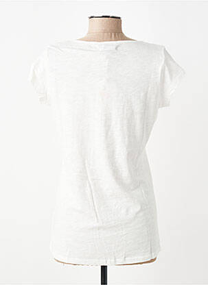 Top stretch manches courtes blanc CBK femme