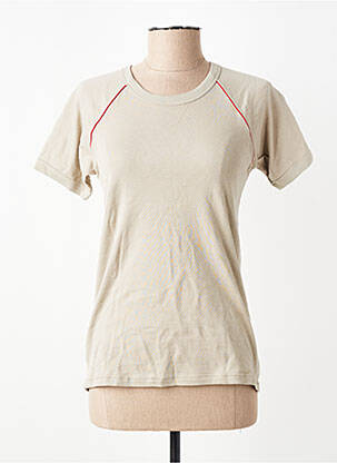 T-shirt stretch manches courtes blanc PETIT BATEAU fille