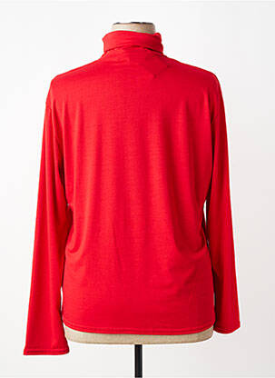 Sous-pull stretch manches longues rouge QUATRE VINGT JOURS femme