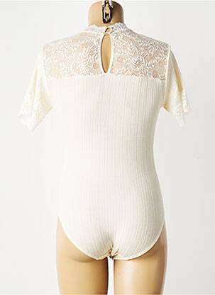 Body stretch manches courtes beige ANNE DARCEY femme
