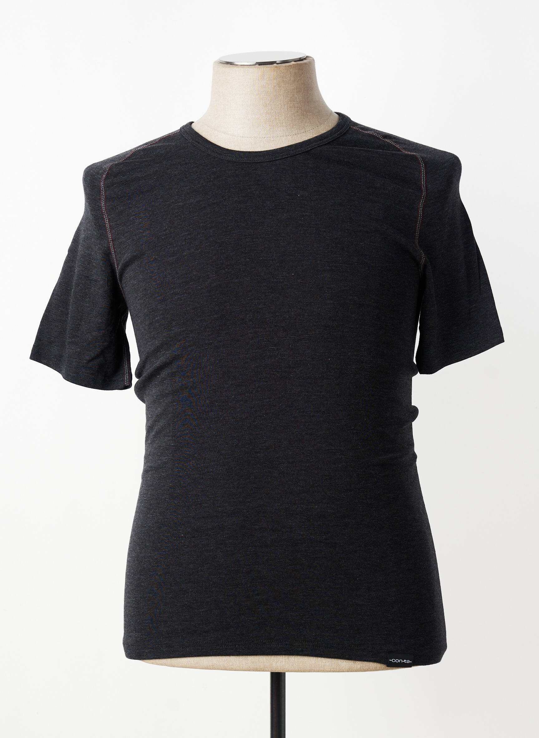 T-shirt coupe cintrée manches courtes noir CON-TA homme