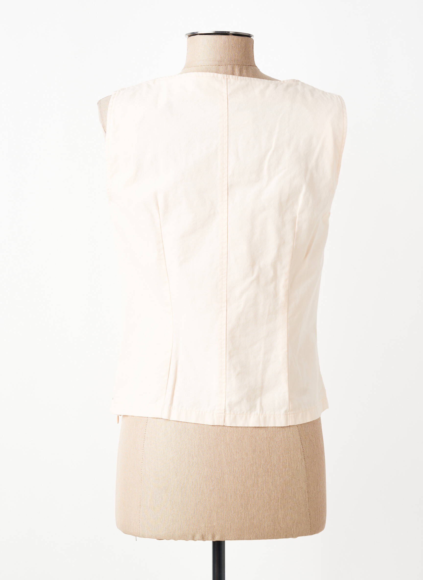 Top col carré sans manche rose LUCCHINI femme