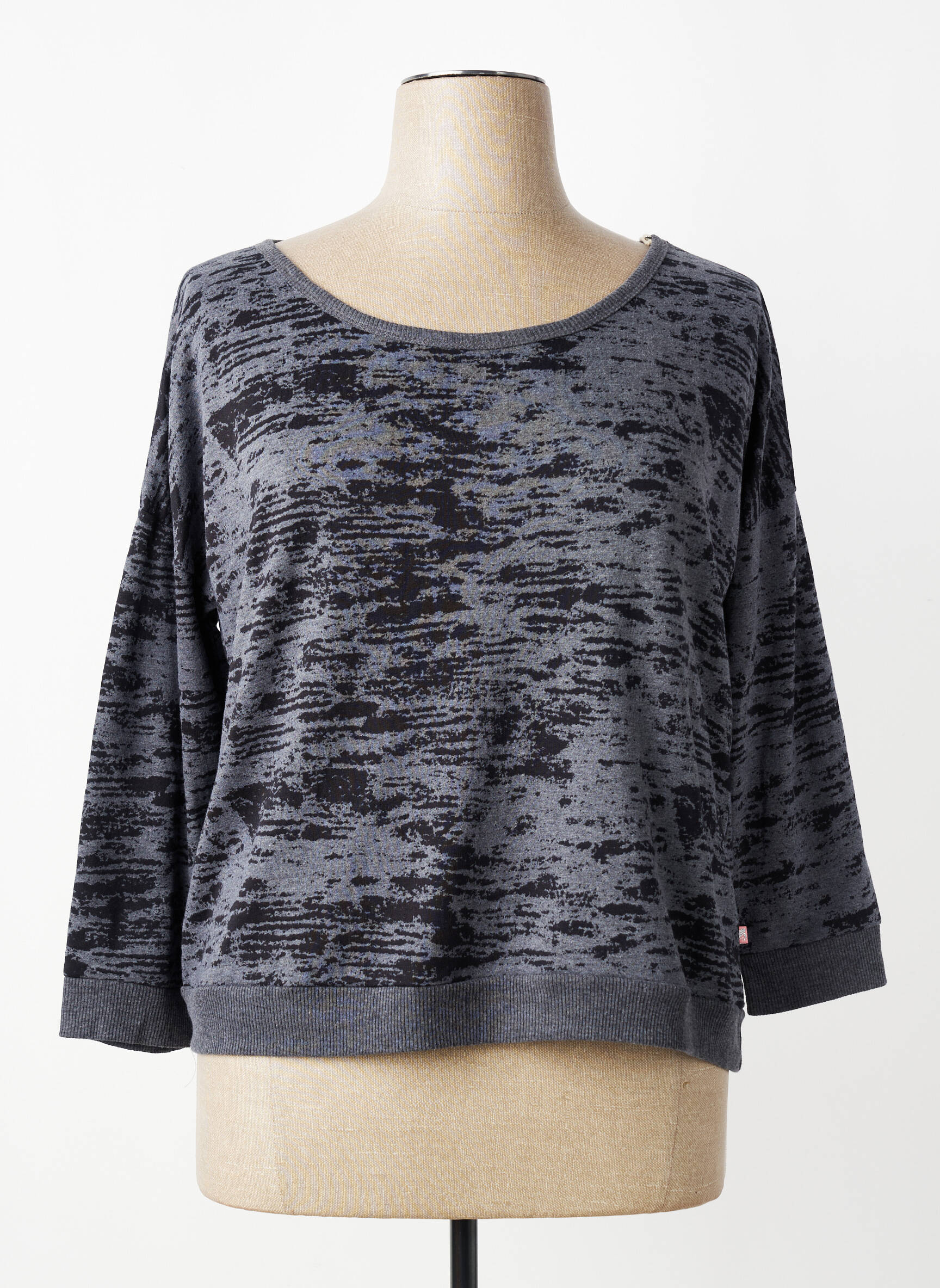 Top manches longues manches longues gris CBK femme