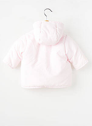 Doudoune poches a capuche rose PETIT BATEAU fille