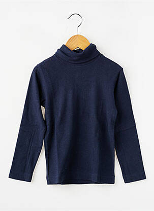 Sous-pull stretch manches longues bleu PETIT BATEAU enfant