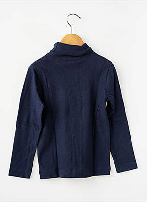 Sous-pull stretch manches longues bleu PETIT BATEAU enfant