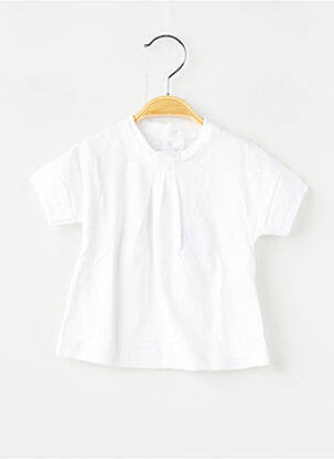 T-shirt stretch manches courtes blanc PETIT BATEAU garçon