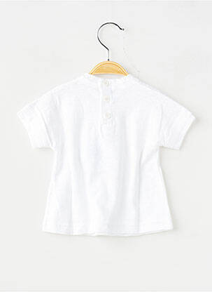 T-shirt stretch manches courtes blanc PETIT BATEAU garçon