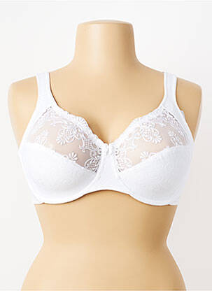 Soutien-gorge broderie haut soutien-gorge emboitant blanc TRIUMPH femme