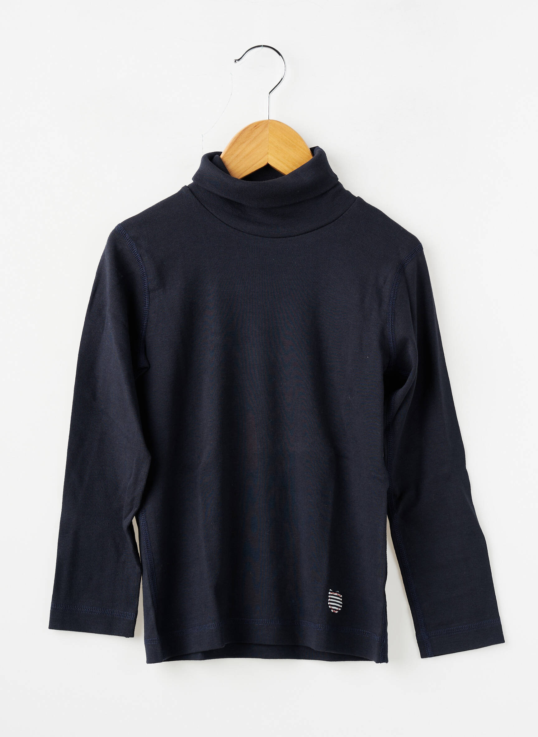 Sous-pull stretch manches longues bleu PETIT BATEAU enfant