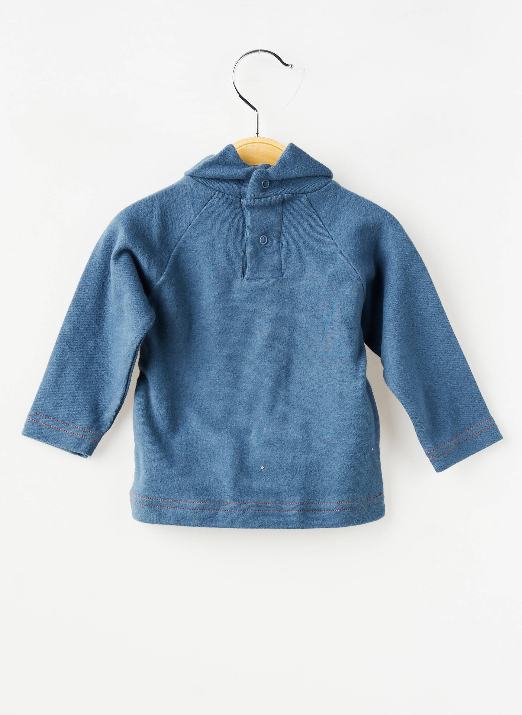 Sous-pull coupe droite manches longues bleu PETIT BATEAU garçon
