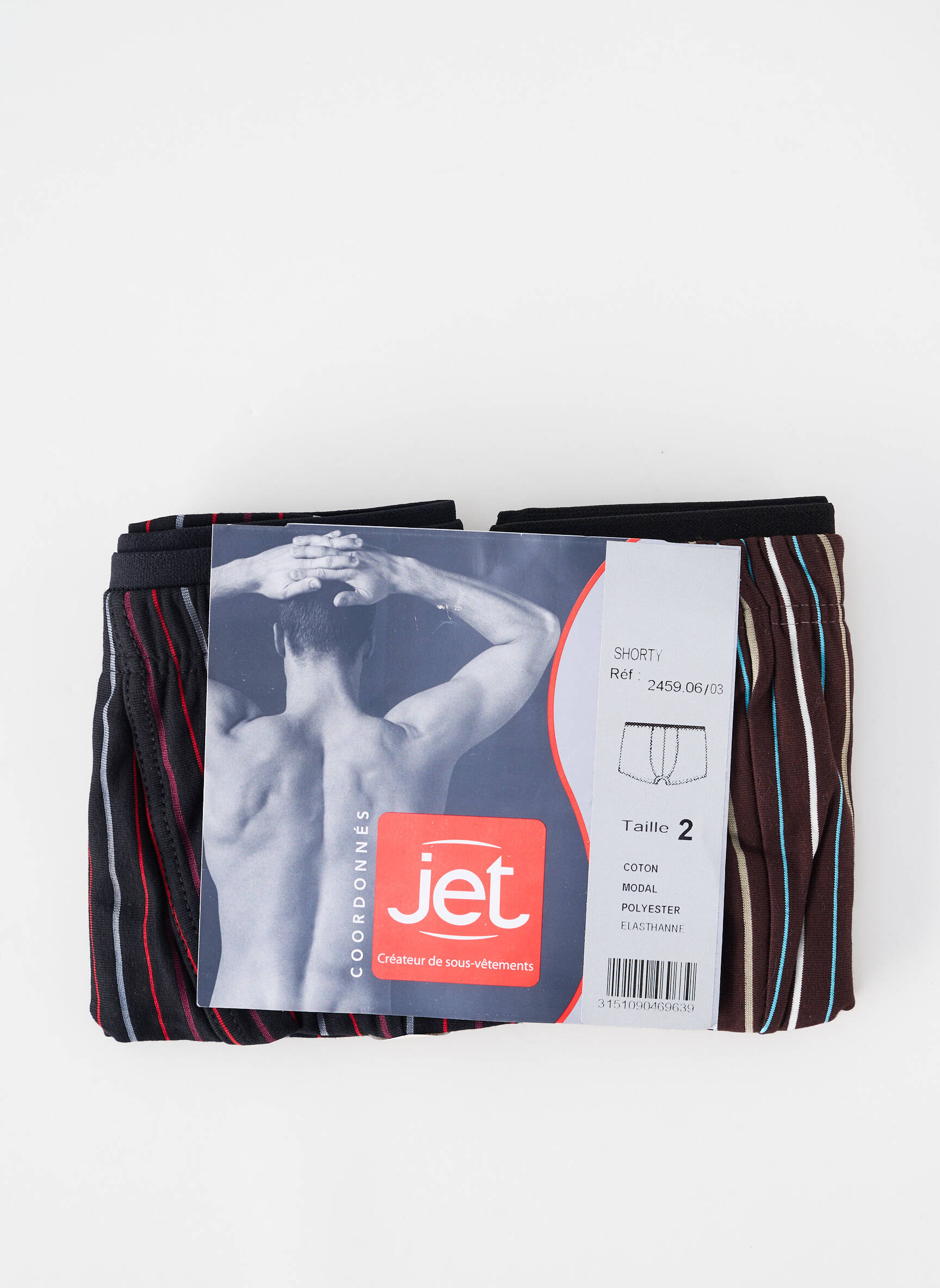 Boxer stretch noir JET homme