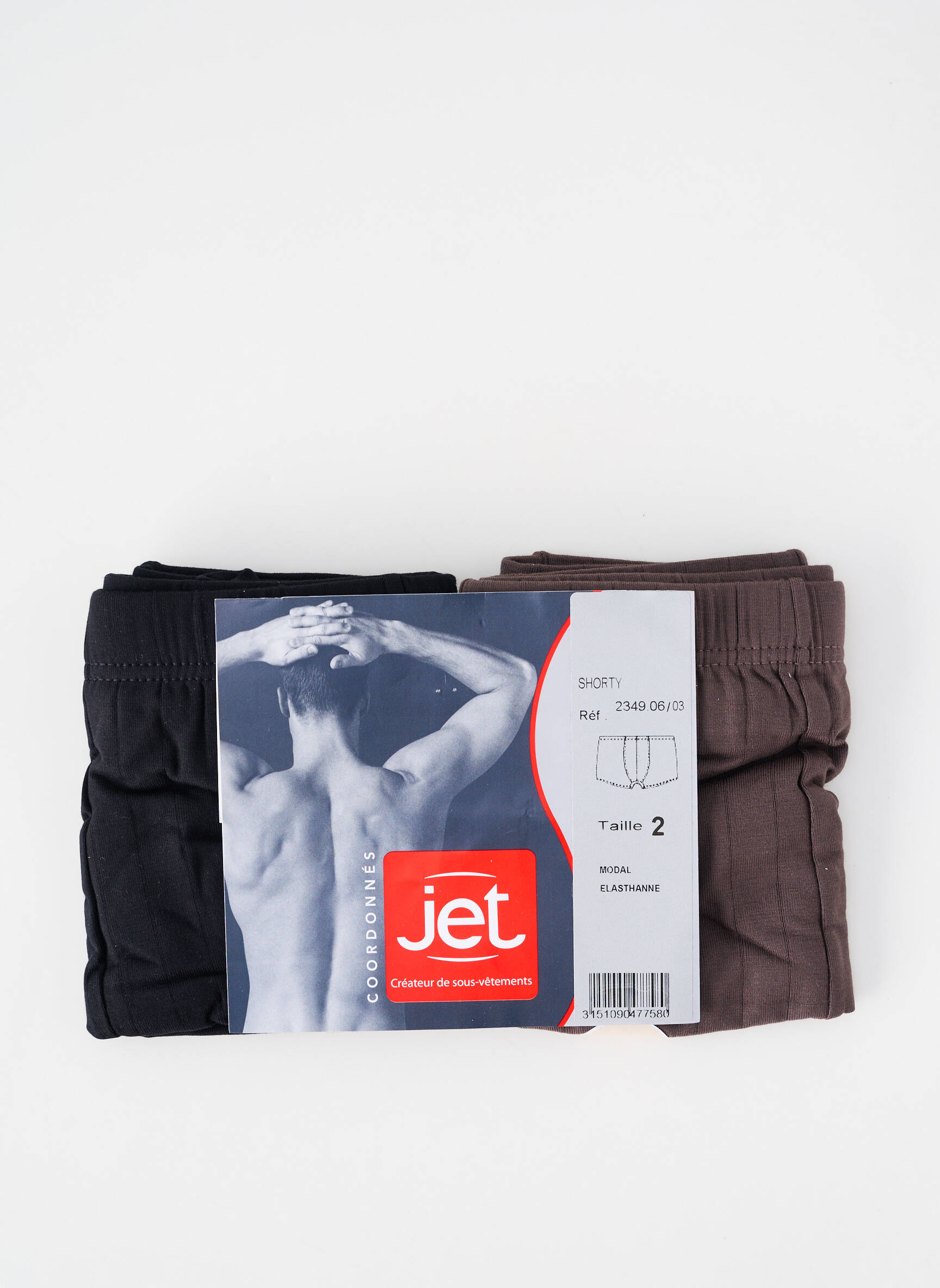 Boxer stretch noir JET homme