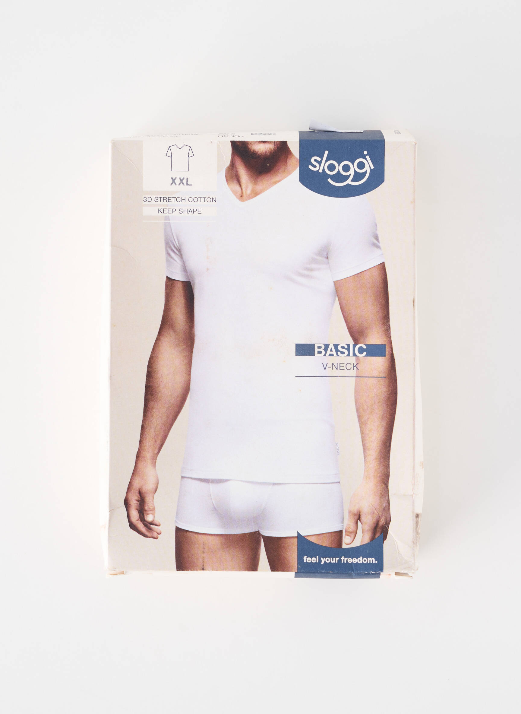 T-shirt coupe cintrée manches courtes blanc SLOGGI homme