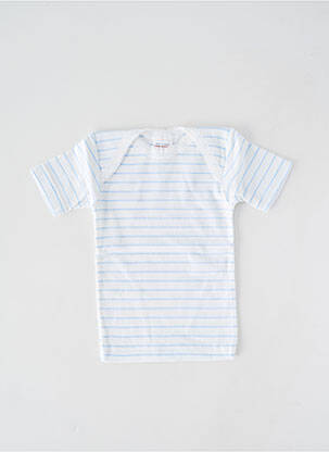 T-shirt stretch manches courtes bleu PETIT BATEAU garçon