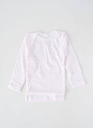 T-shirt coupe cintrée manches longues rose PETIT BATEAU fille