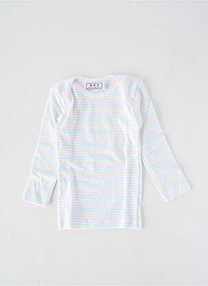 T-shirt coupe cintrée manches longues rose PETIT BATEAU fille