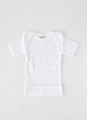 T-shirt stretch manches courtes blanc PETIT BATEAU enfant