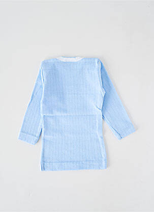 T-shirt coupe cintrée manches longues bleu PETIT BATEAU fille