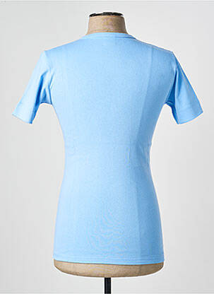T-shirt col v manches courtes bleu ARMOR LUX femme