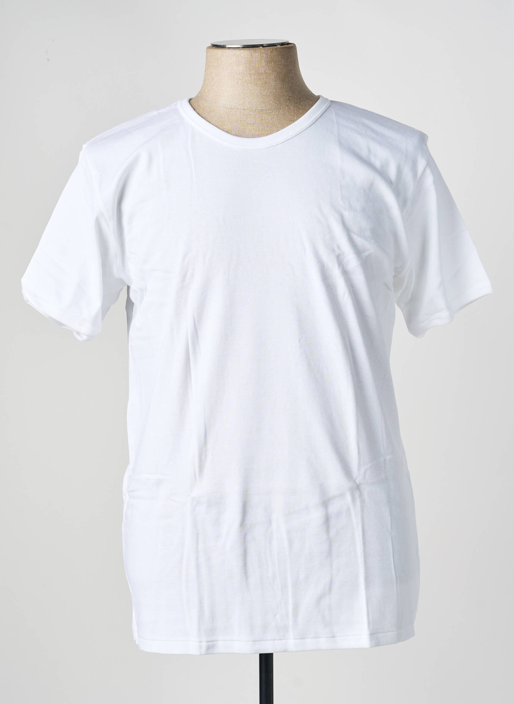 T-shirt stretch manches courtes blanc ACHEL homme