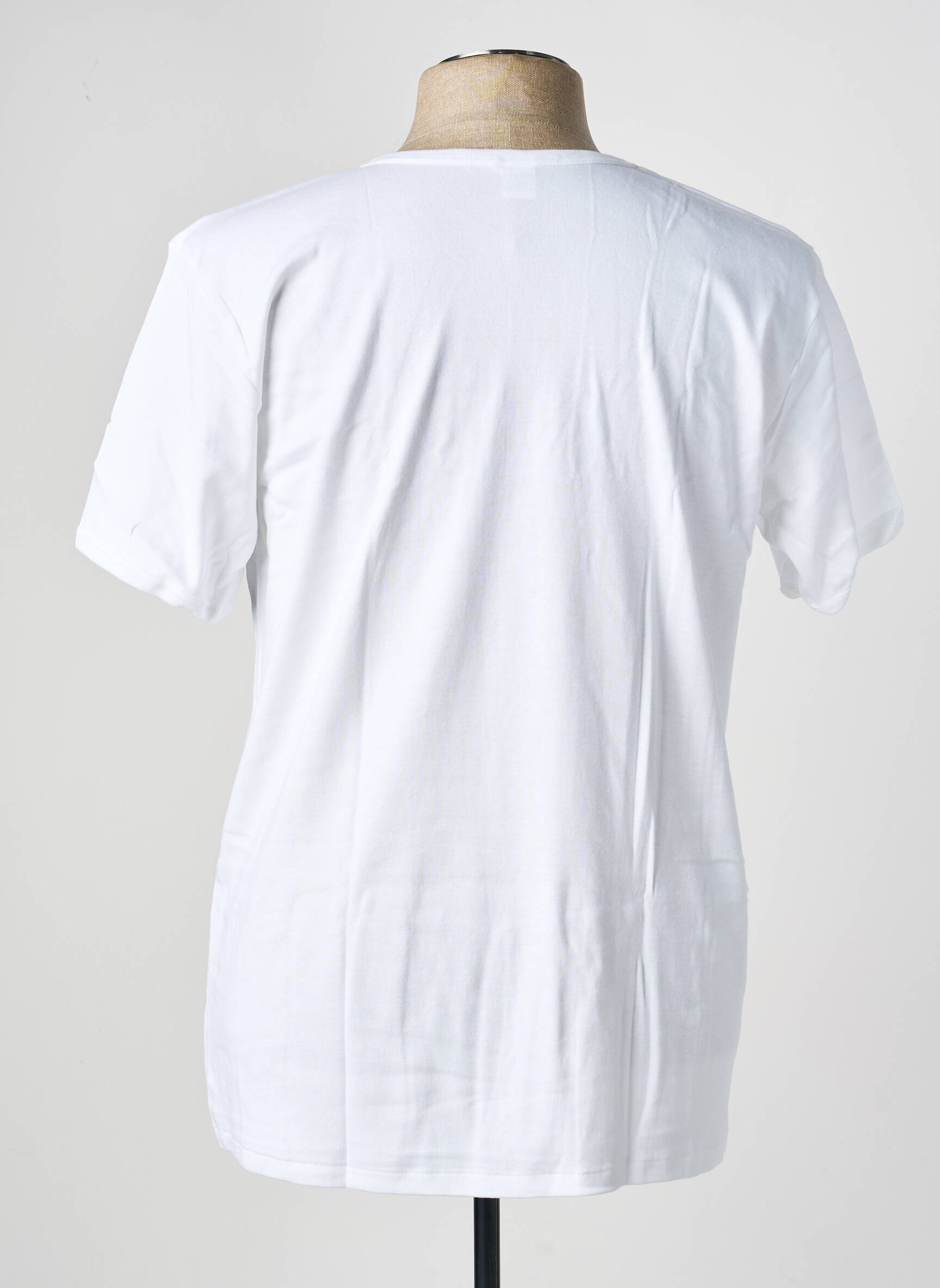 T-shirt stretch manches courtes blanc ACHEL homme