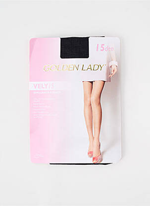 Collants stretch noir GOLDEN LADY femme