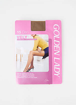 Collants stretch beige GOLDEN LADY femme