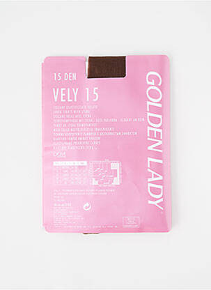 Collants stretch marron GOLDEN LADY femme