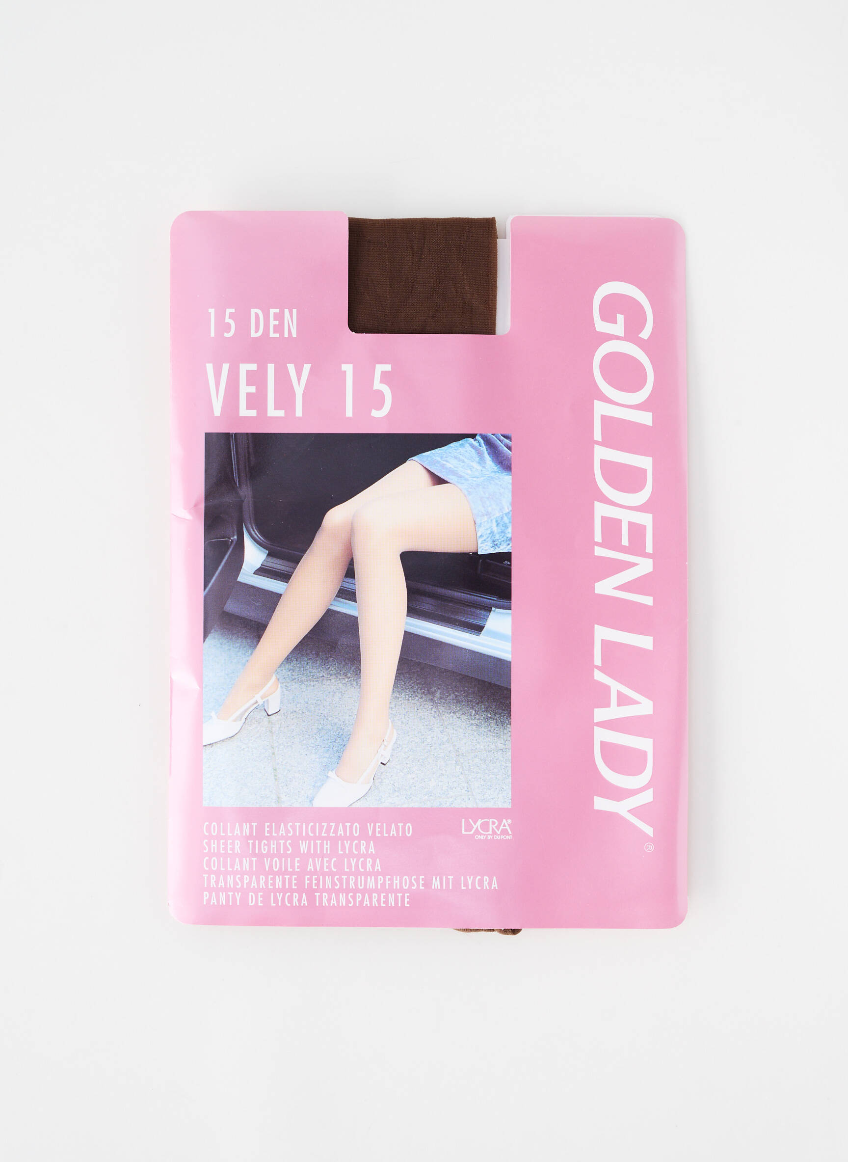 Collants stretch marron GOLDEN LADY femme