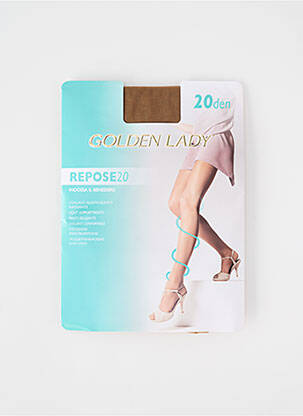 Collants stretch beige GOLDEN LADY femme