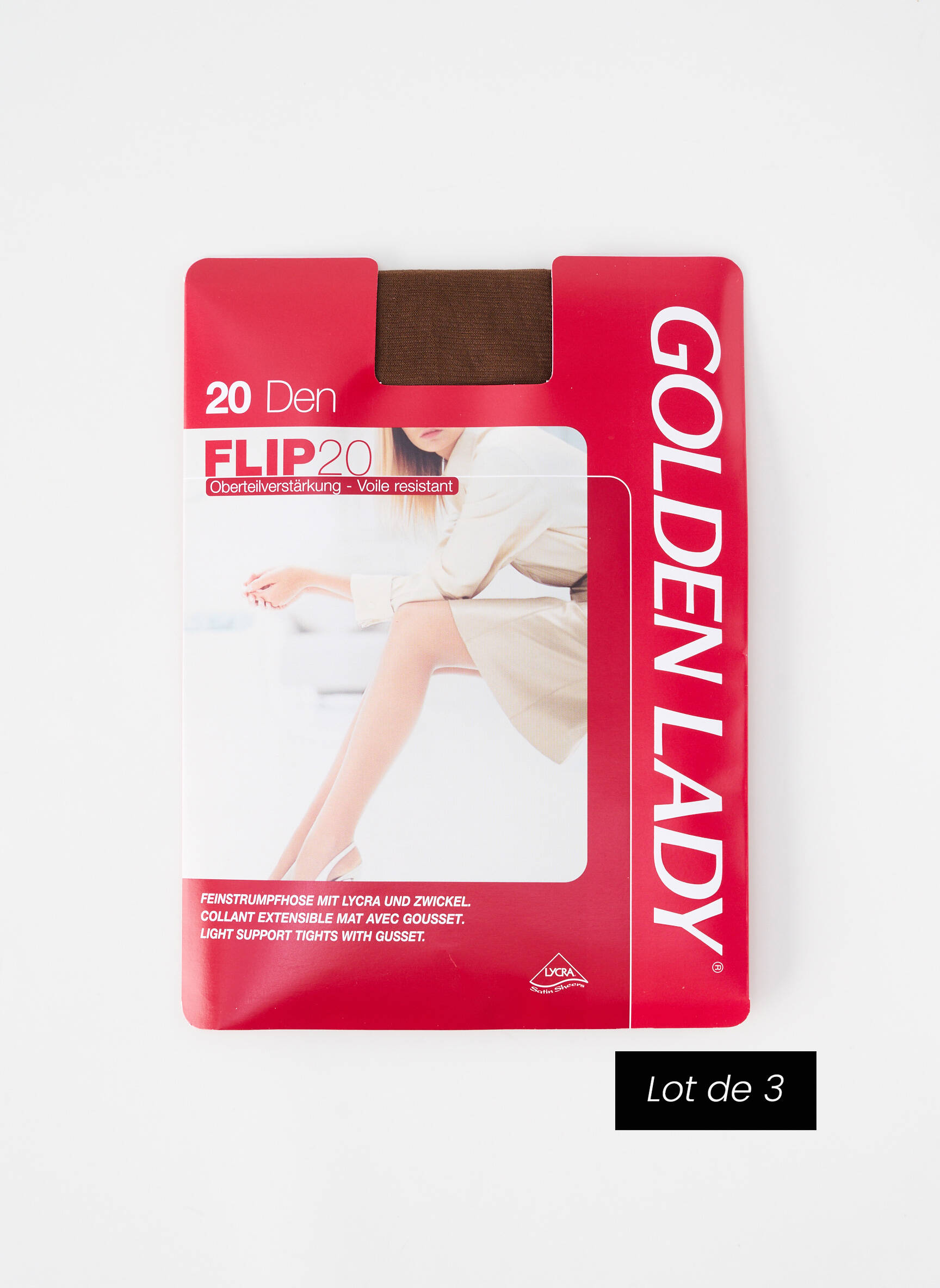 Collants stretch marron GOLDEN LADY femme