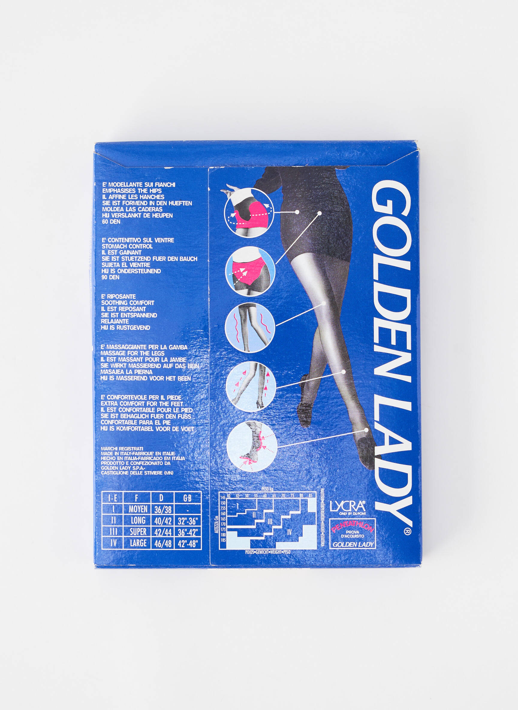 Collants stretch marron GOLDEN LADY femme