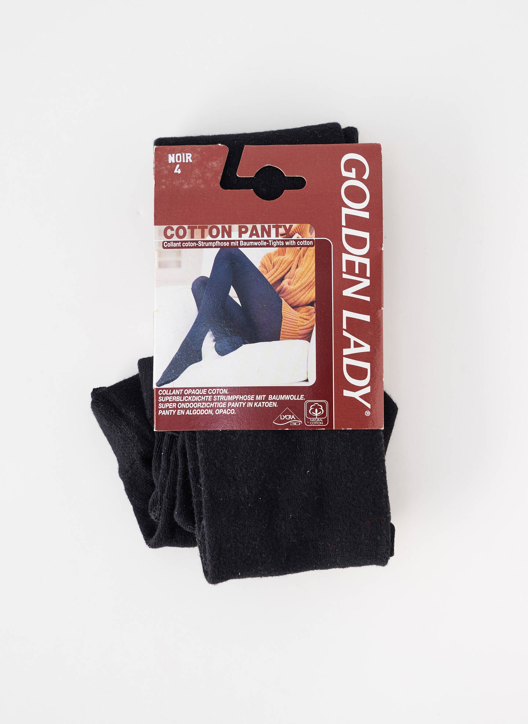 Collants stretch noir GOLDEN LADY femme