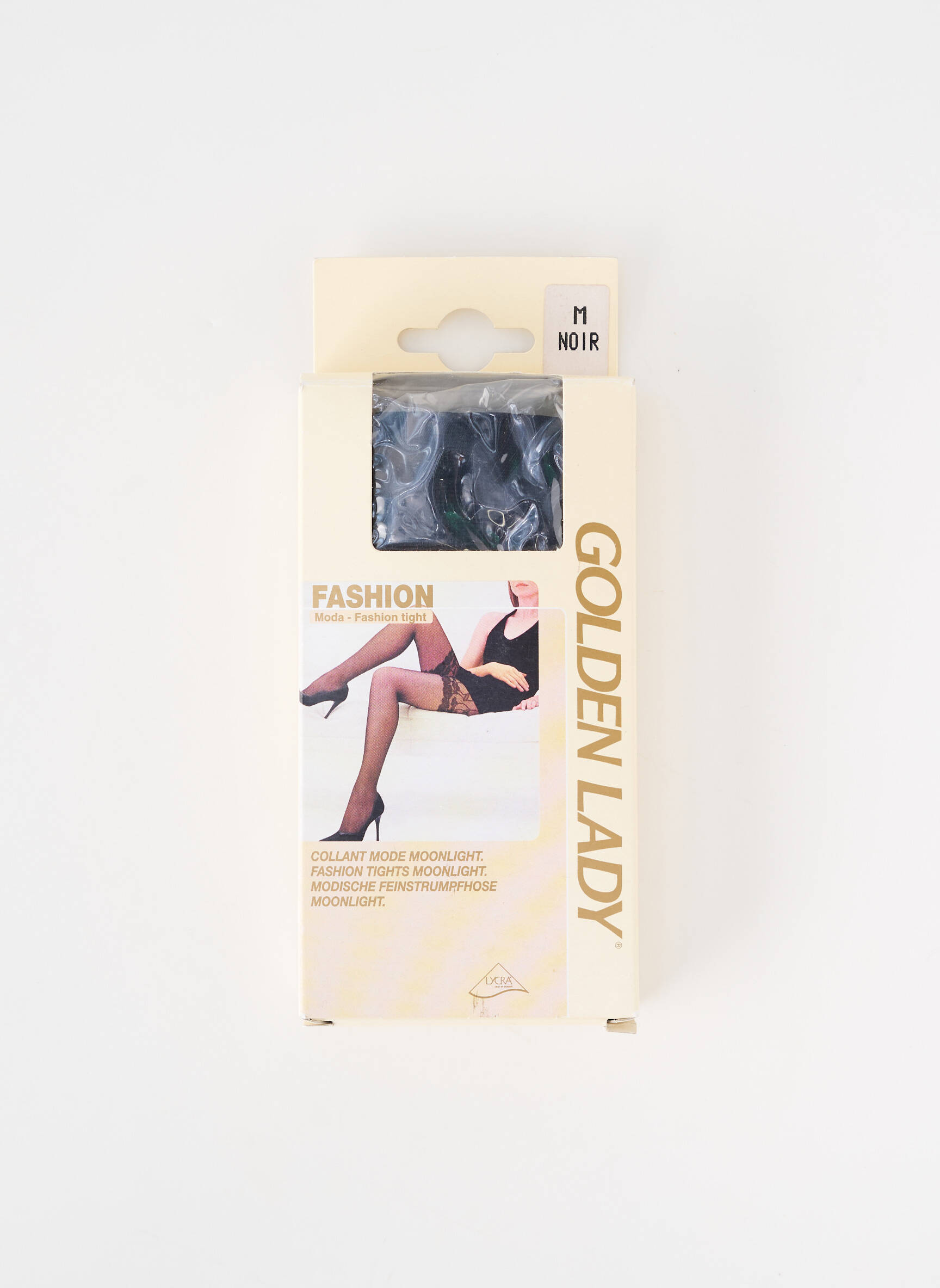 Collants stretch noir GOLDEN LADY femme