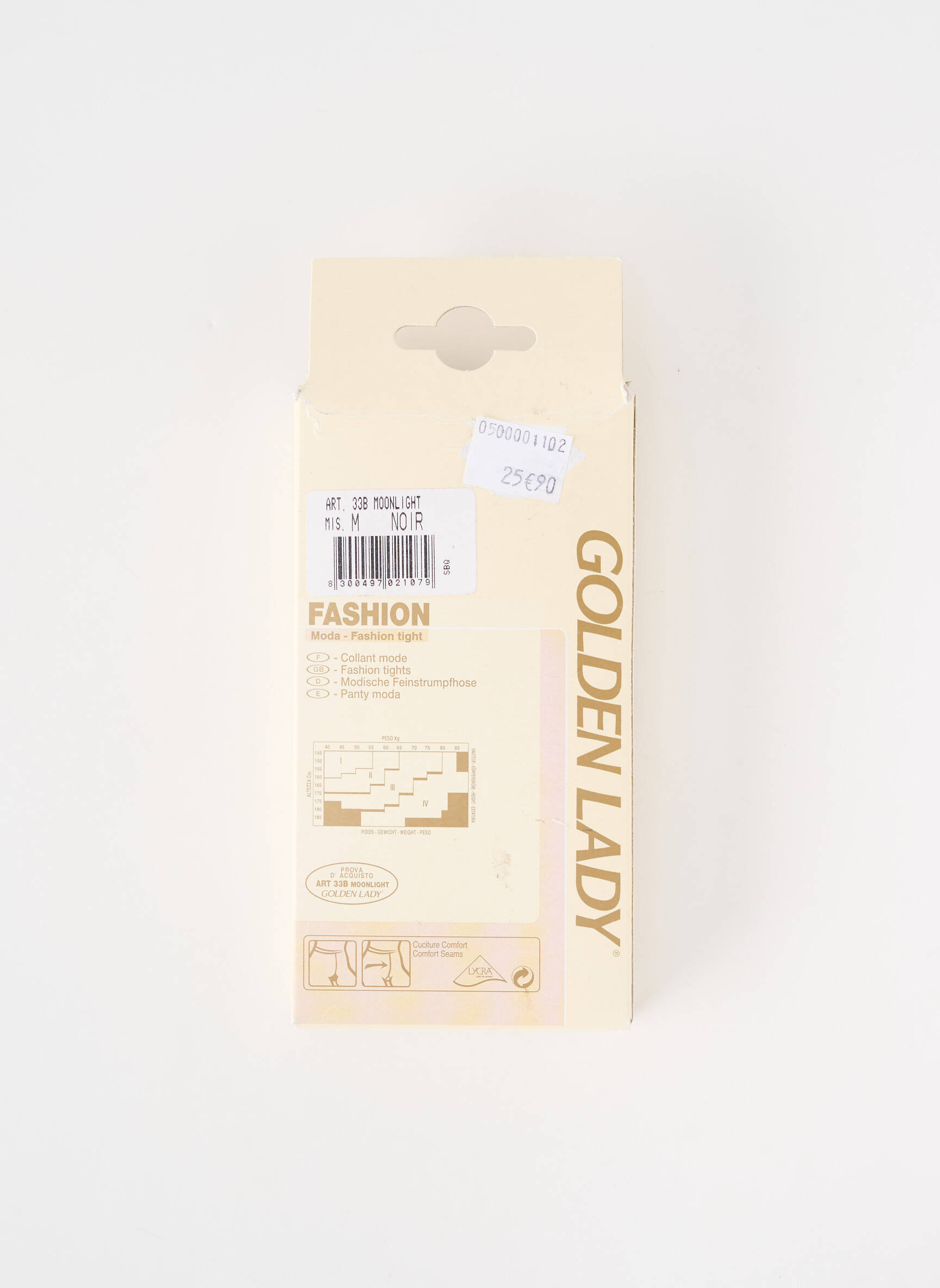 Collants stretch noir GOLDEN LADY femme