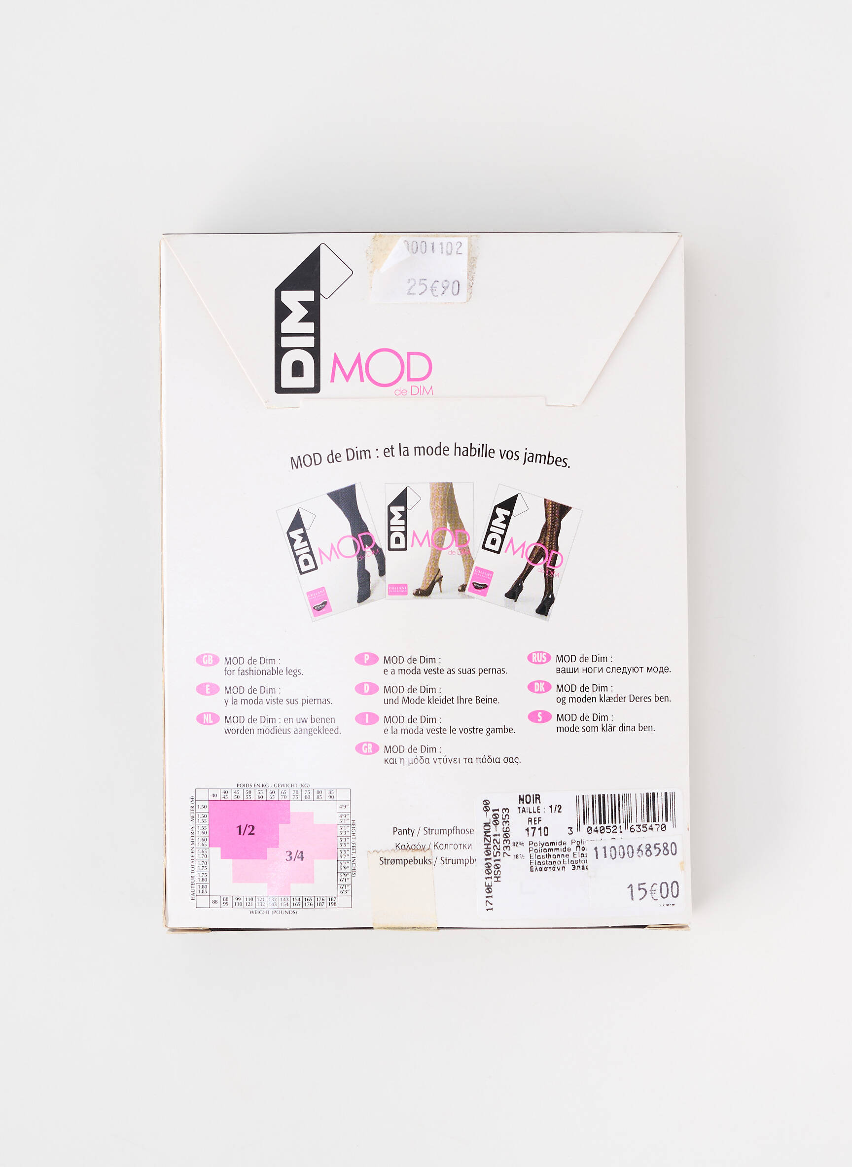 Collants stretch noir DIM femme